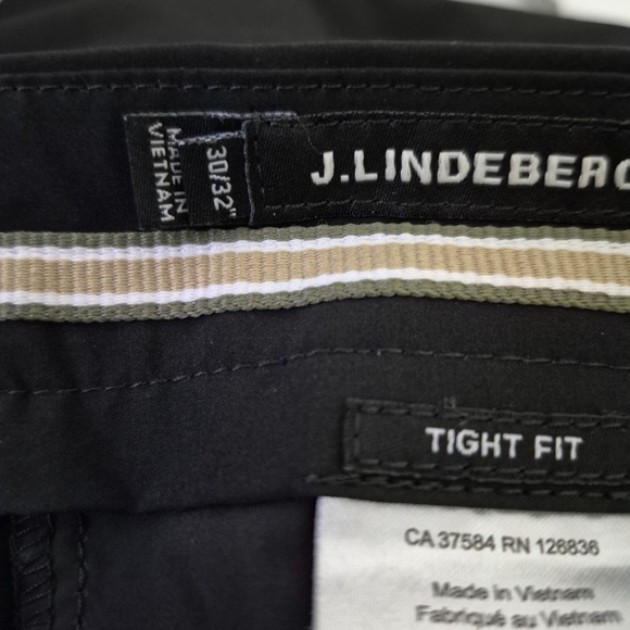 J Lindbergh Pants Mens 30/32 Black Eliott Tight Micro Stretch Golf NWOT - Picture 3 of 8